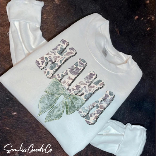 Mama Camo White Shirt