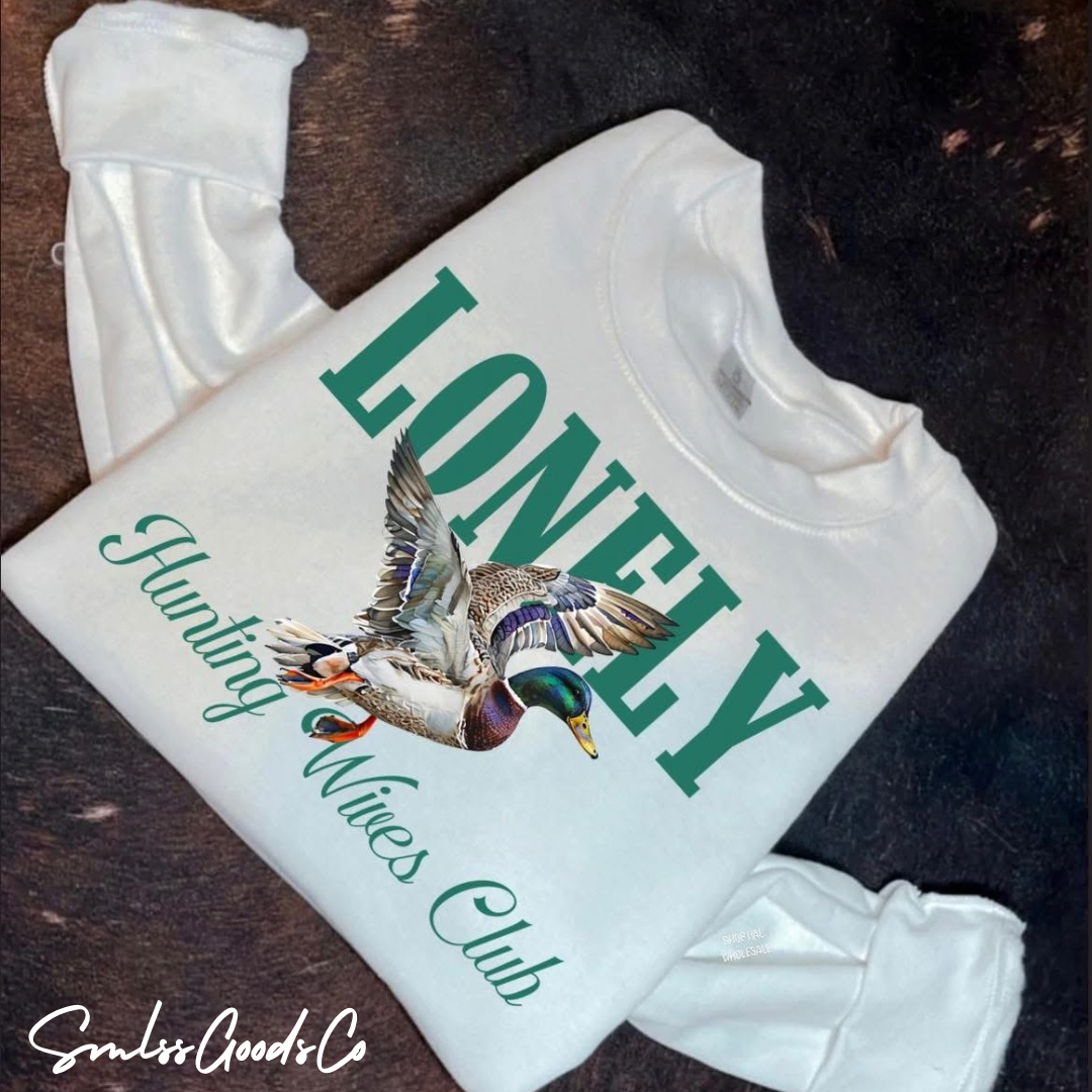 Lonely Wives Club White Sweatshirt