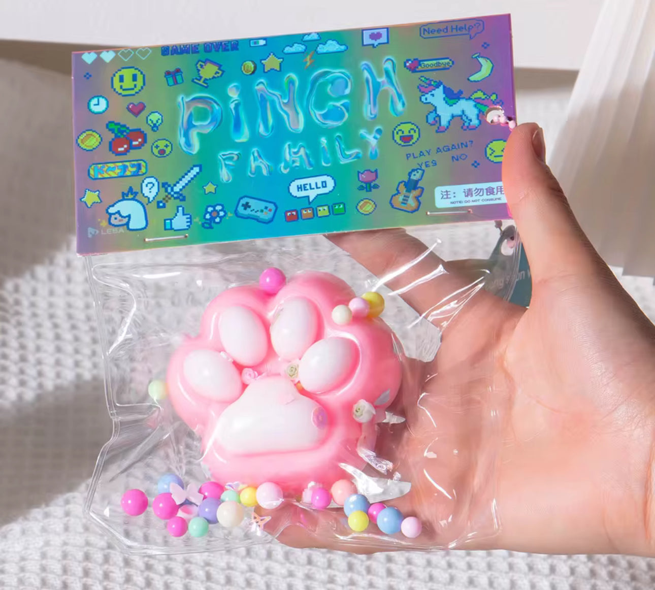 Paw Print Squish Toy