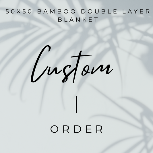 Custom Bamboo 50x50 Double Layer Blanket