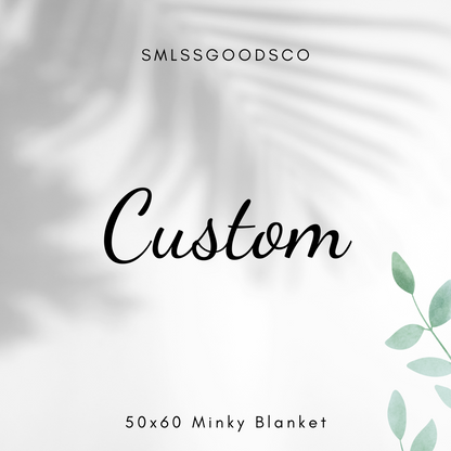 Custom Minky Throw Blanket